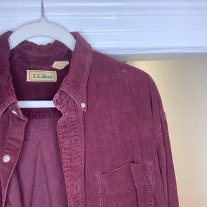 Vintage LL Bean Corduroy Button-Up